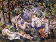 Pierre Renoir Bathers in the Forest painting